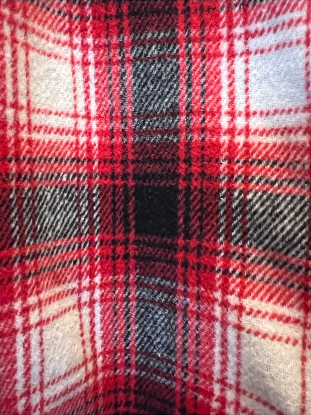 LAMARQUE Plaid Shacket Overshirt Red Black Flannel Jacket M - Picture 6 of 10